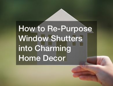 How to Re-Purpose Window Shutters into Charming Home Decor