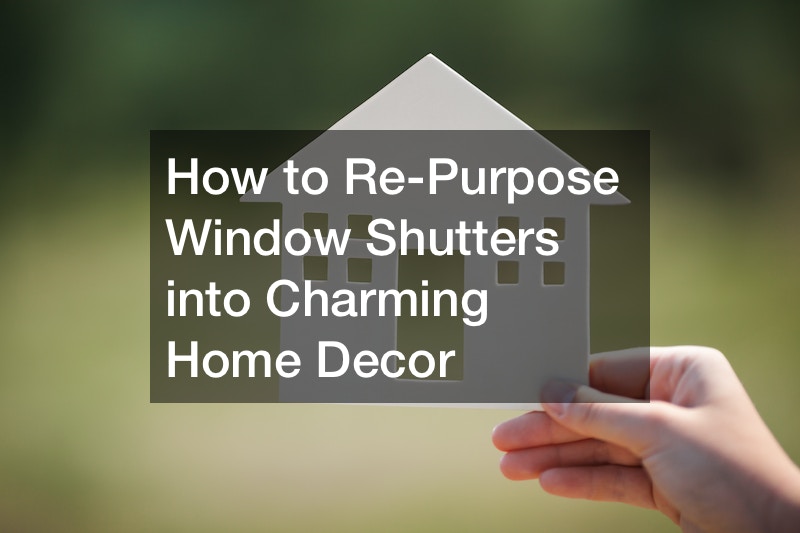 How to Re-Purpose Window Shutters into Charming Home Decor